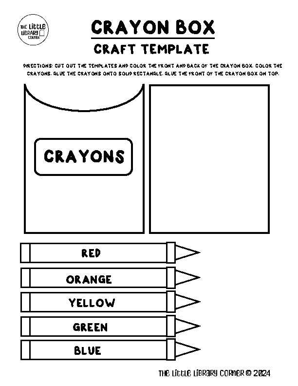 printable crayon box