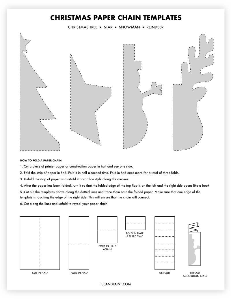 foldable printable christmas crafts