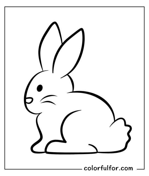 bunny coloring sheets free printable