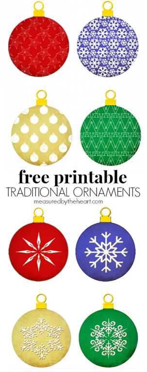 color printable christmas ornaments