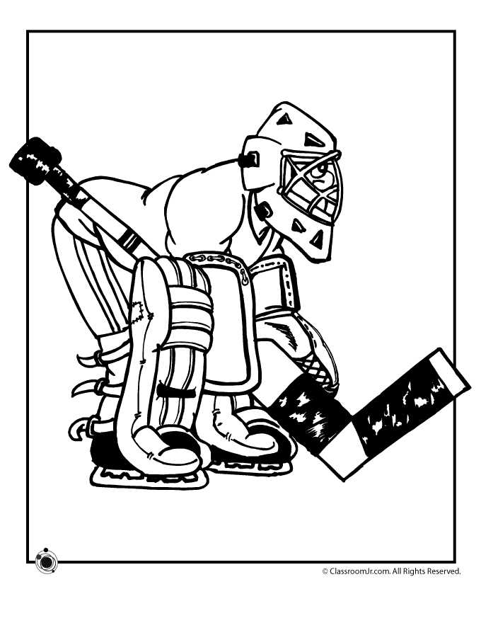 hockey coloring pictures printable