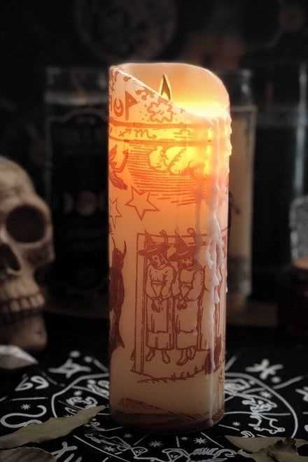 hocus pocus black flame candle printable