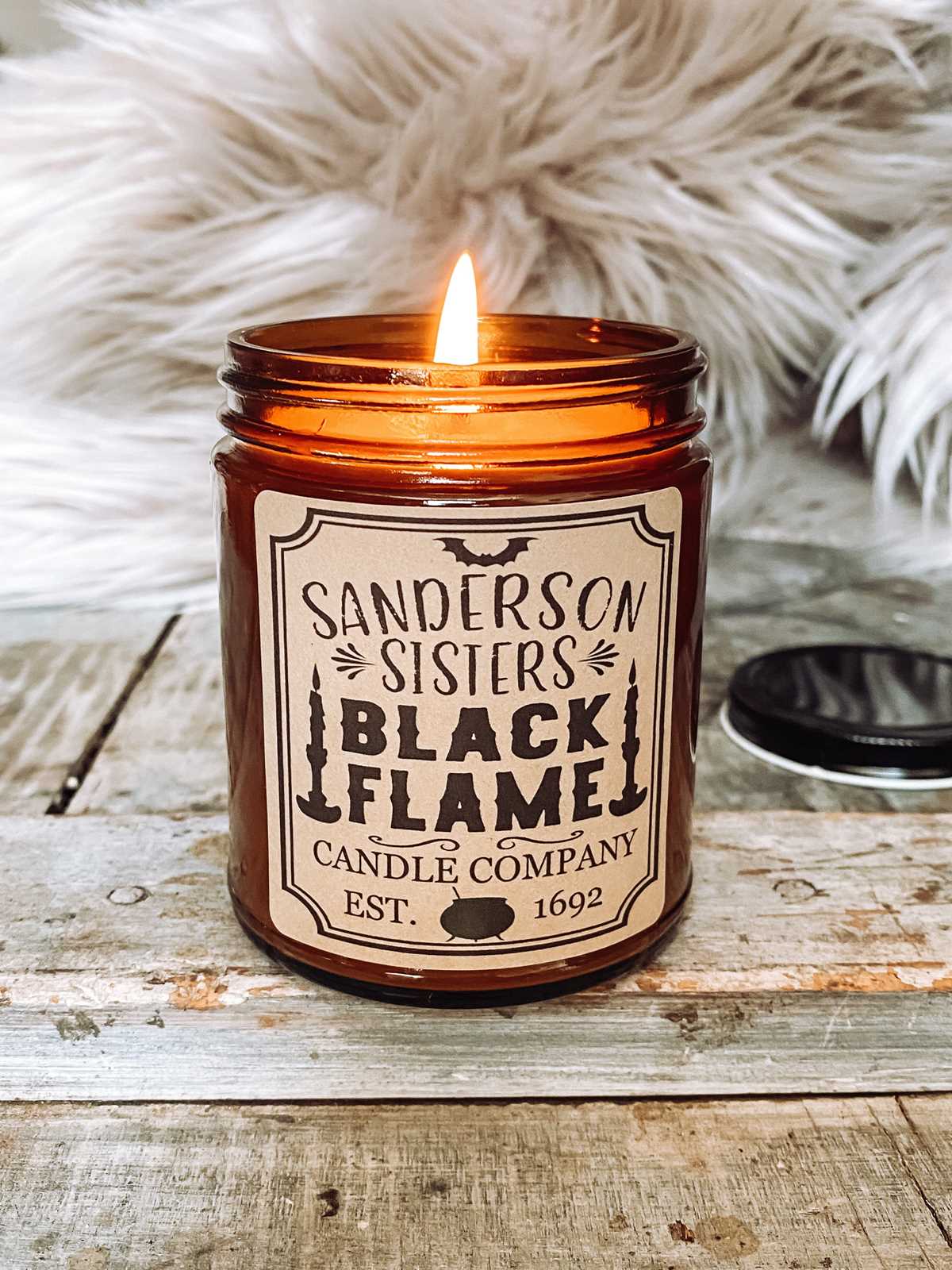 hocus pocus black flame candle printable