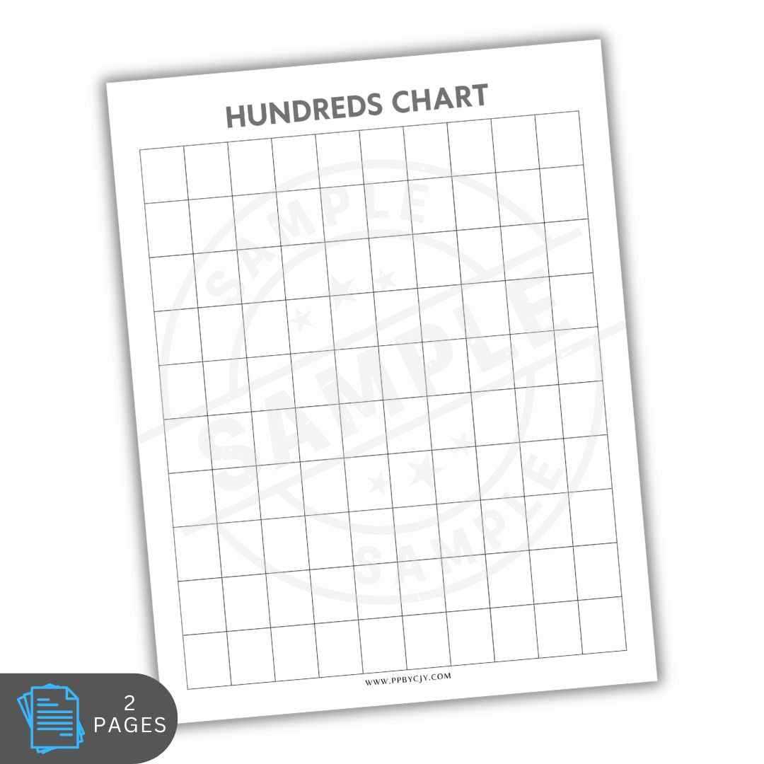 hundreds grid printable