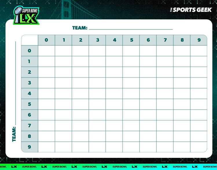 printable football squares free