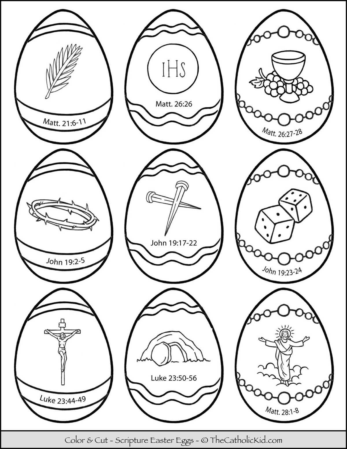 holy week activities printable