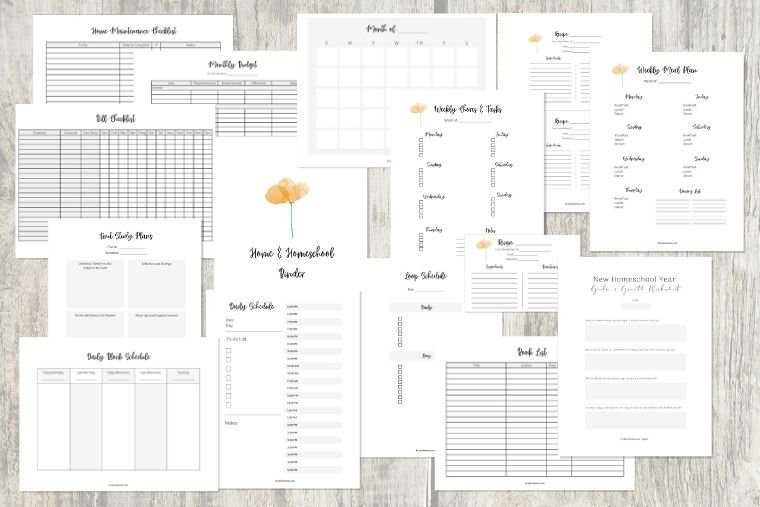 homeschool planner free printable