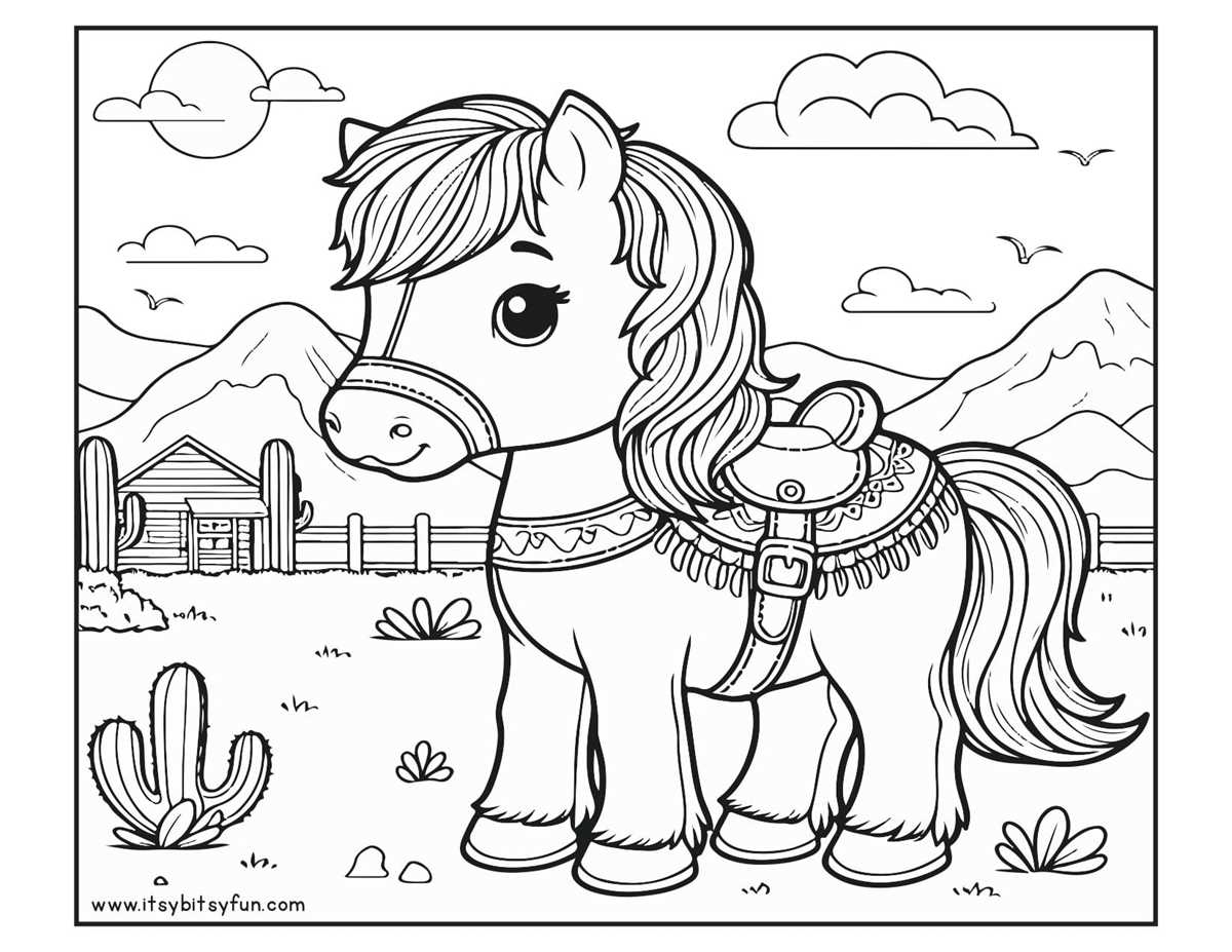 horses coloring pages printable