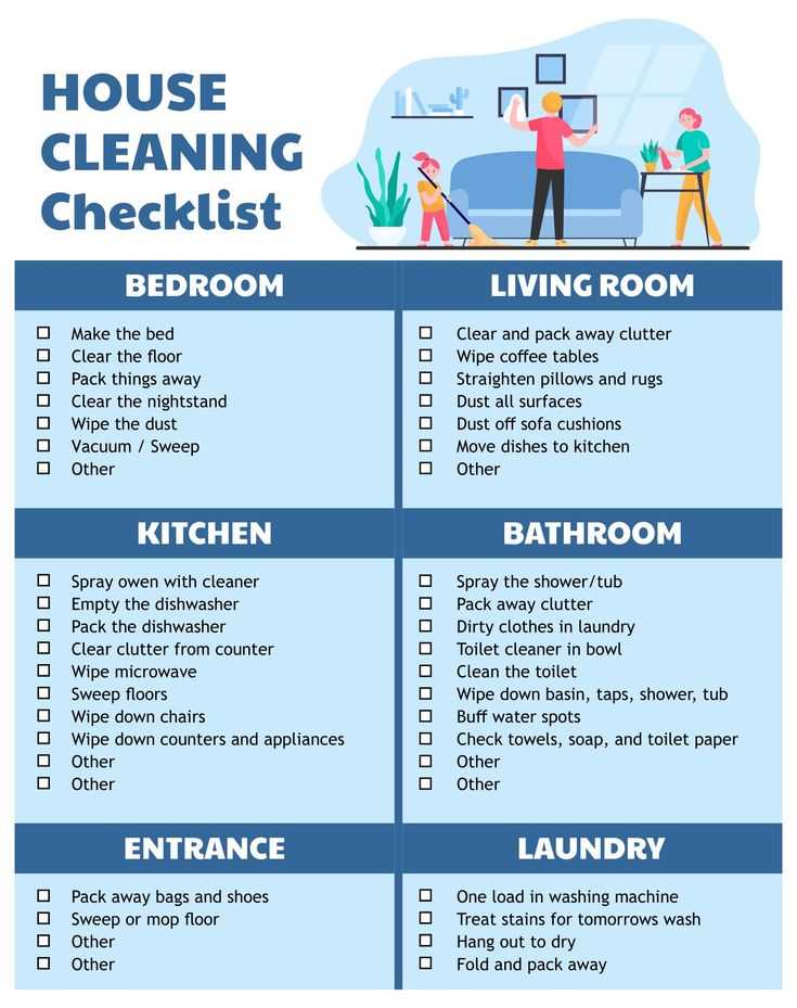 housework checklist printable