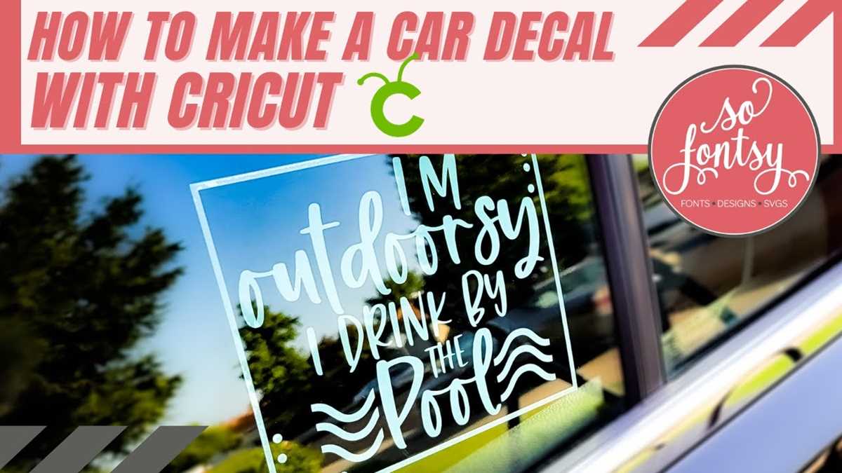 how to make car decals with printable vinyl