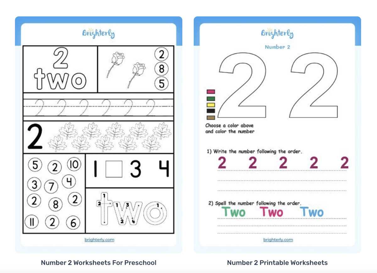 printable preschool numbers