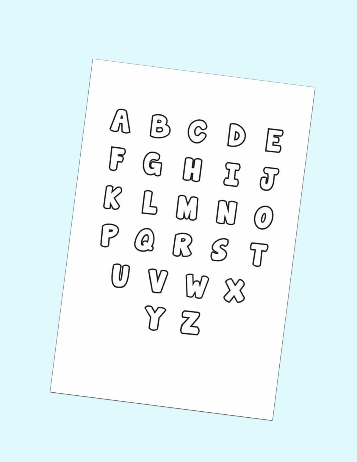 printable letters of the alphabet