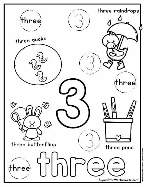 printable preschool numbers