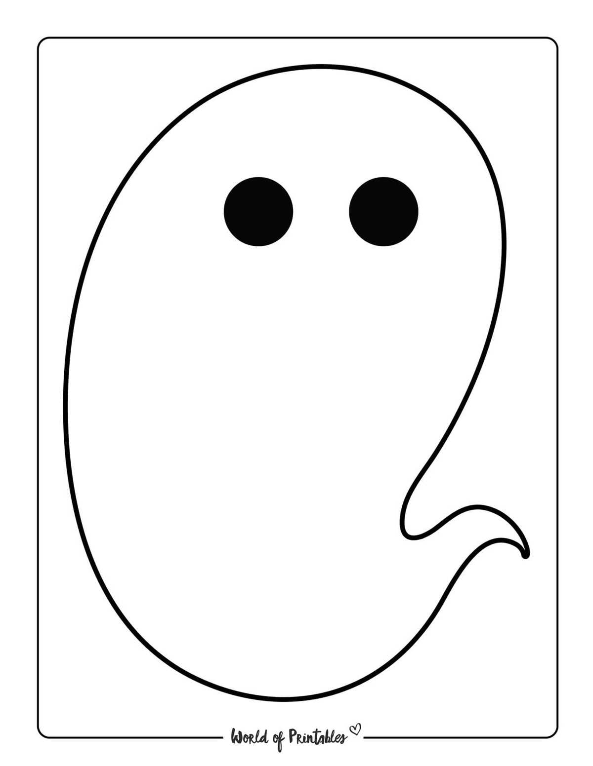 ghost cut out printable