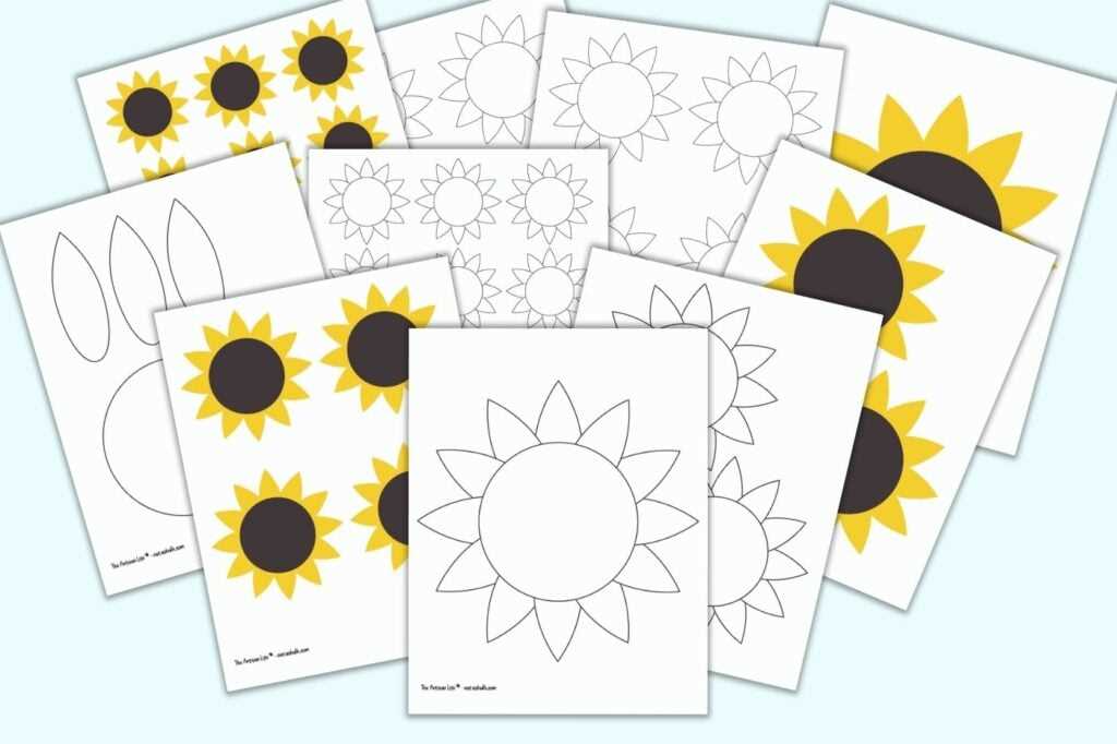 printable sunflower images