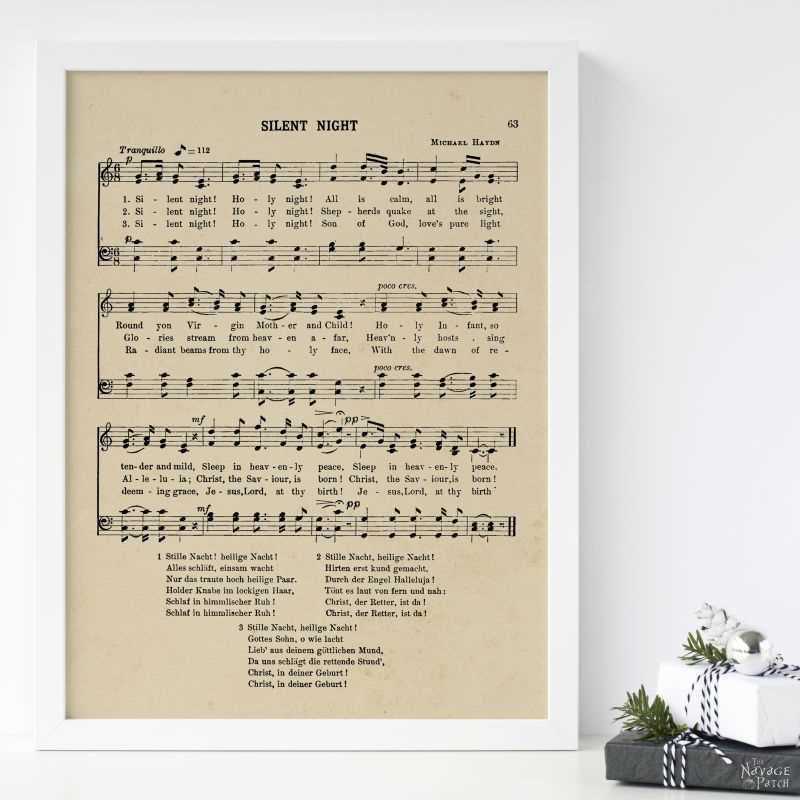 free printable vintage christmas sheet music