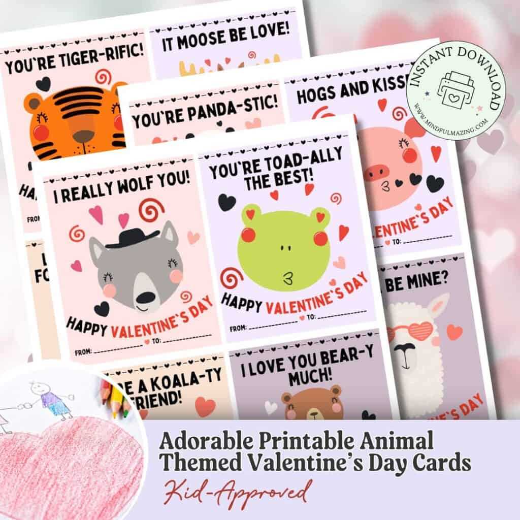 printable valentine cards for kids