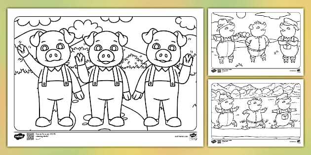 three little pigs free printables