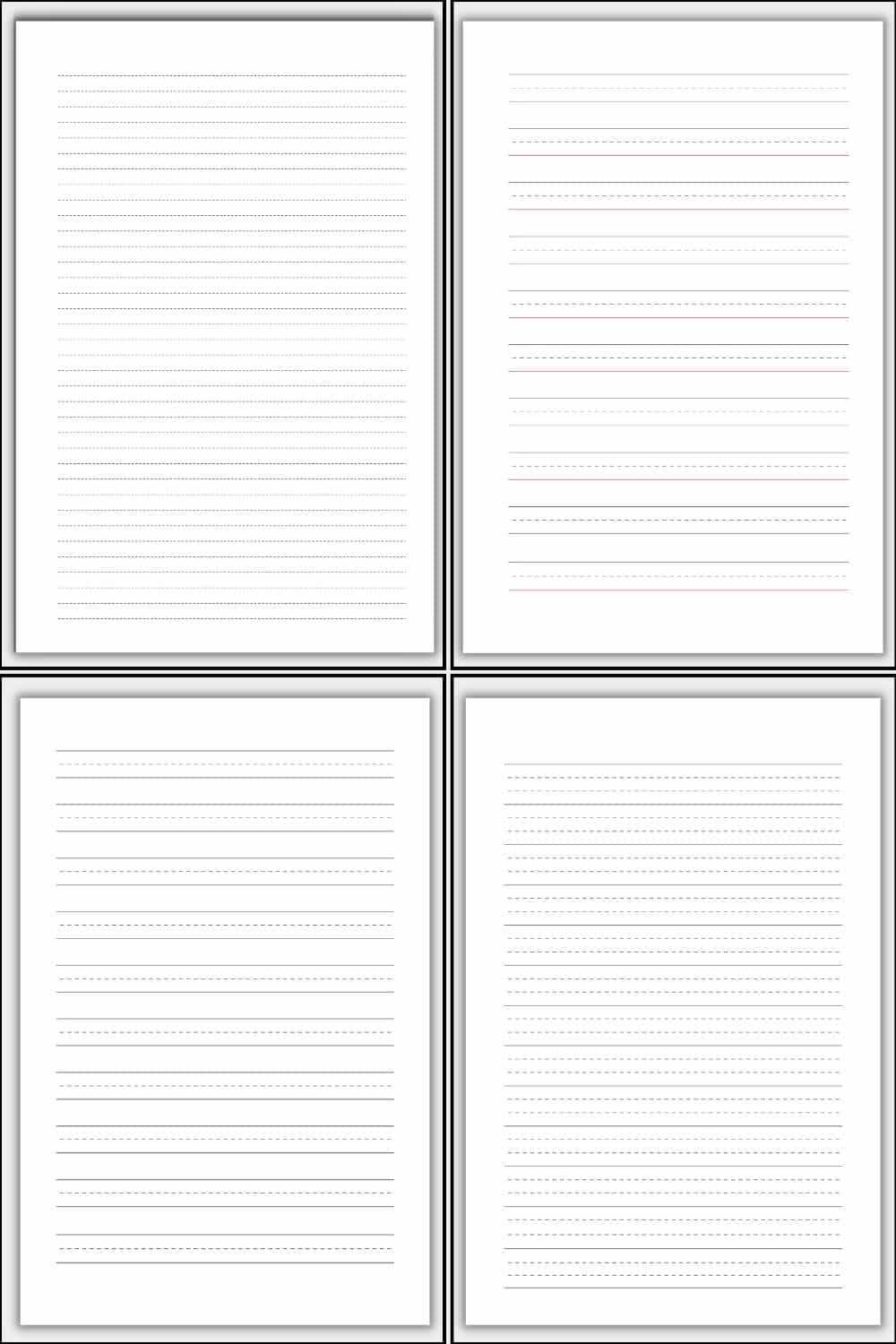 full page lined paper printable