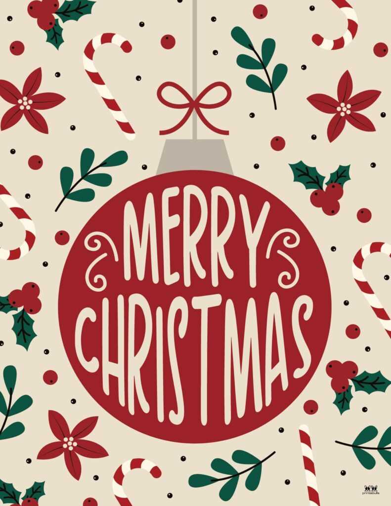 merry christmas printables free