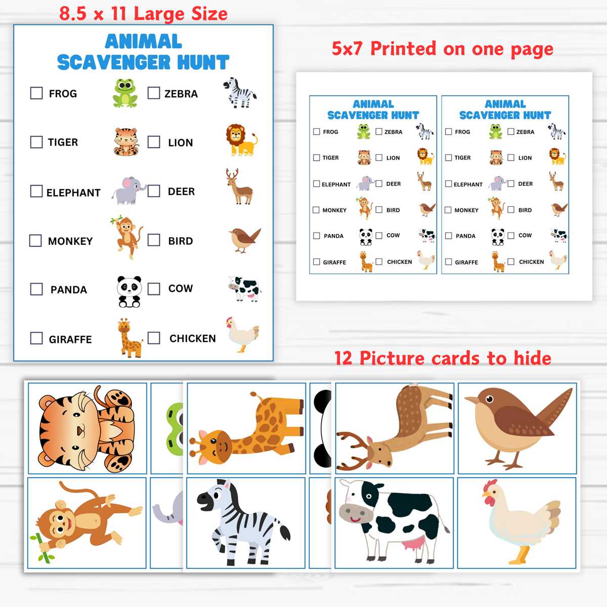 scavenger hunt printables
