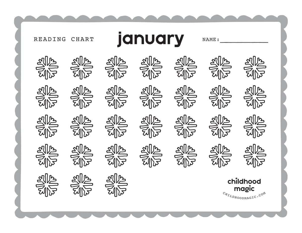 reading chart printable