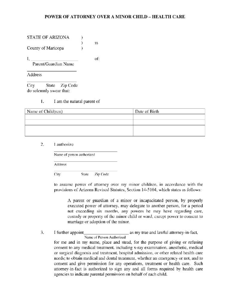 medical power of attorney printable