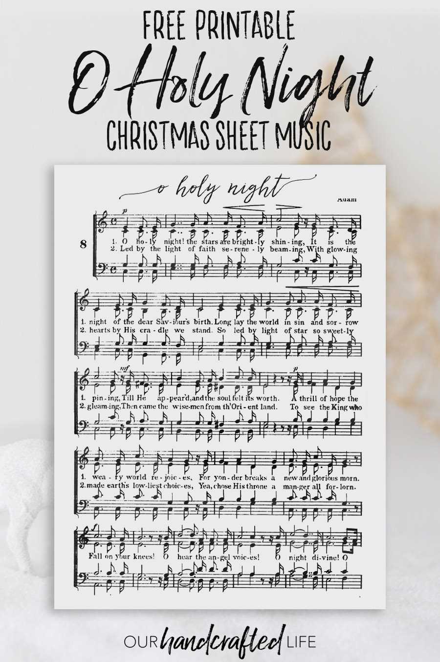 printable lyrics for o holy night