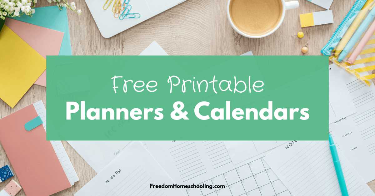 homeschool planner free printable