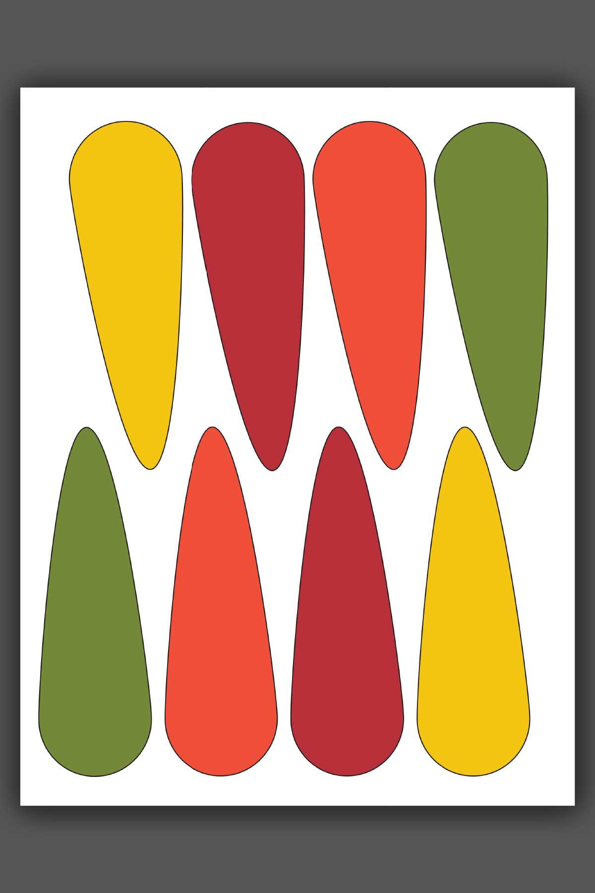 turkey feather template printable
