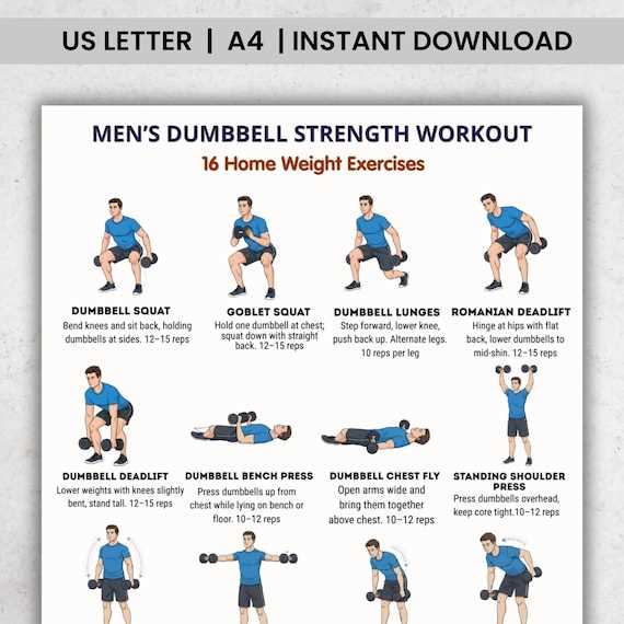 printable dumbbell leg workout