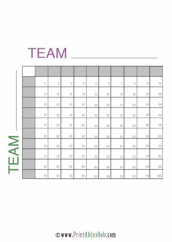 printable football squares free