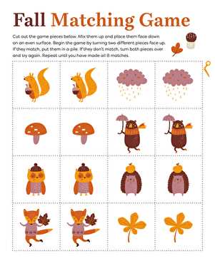 printable fall games