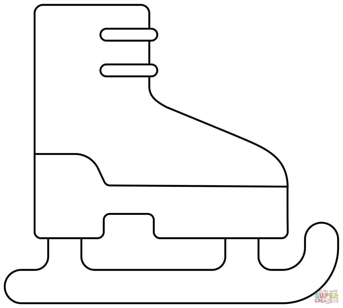ice skate template printable