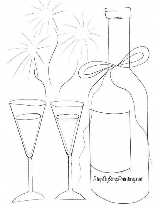 free printable easy paint and sip templates