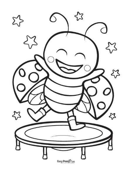 free printable ladybug coloring pages