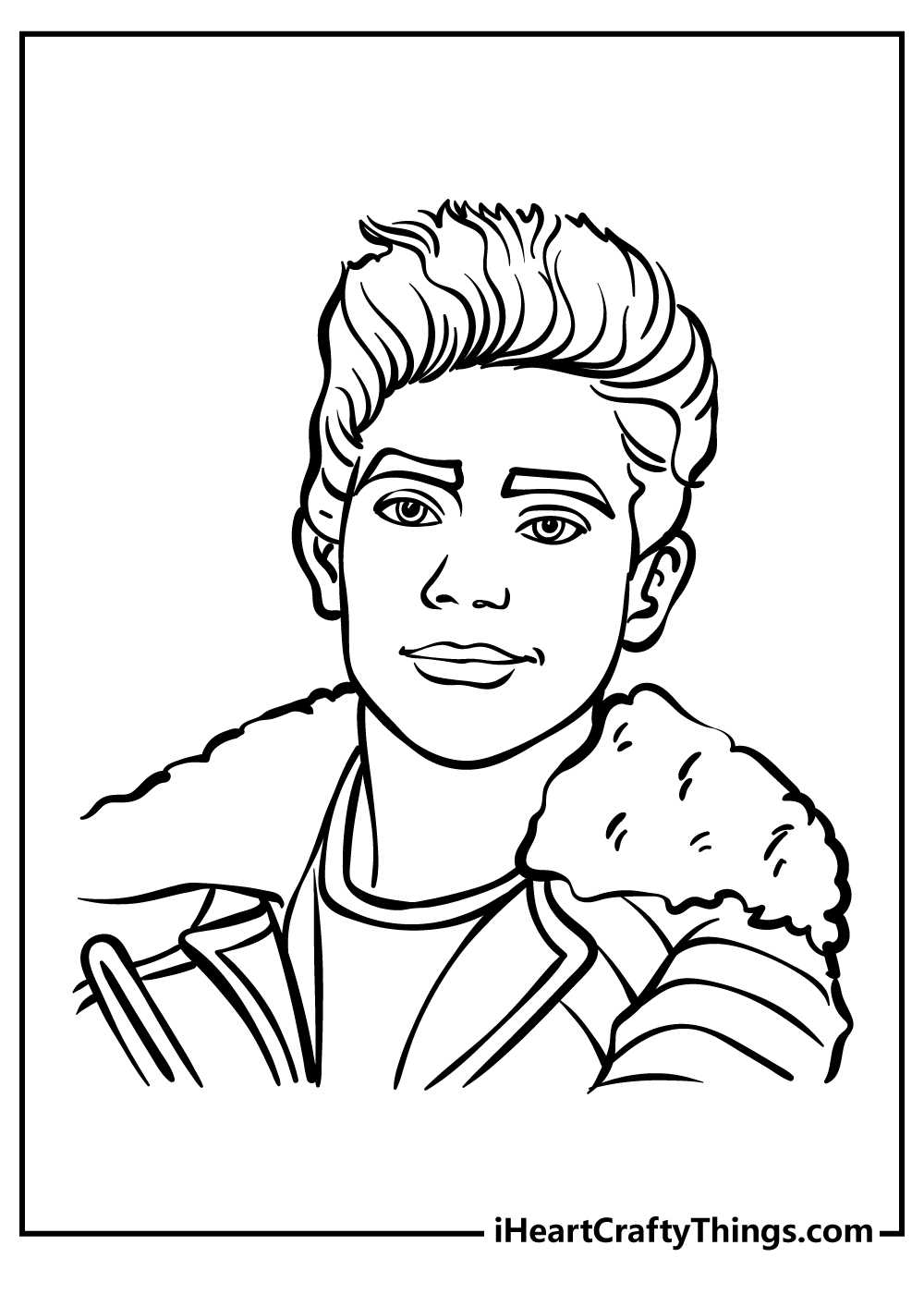 descendants coloring pages free printable