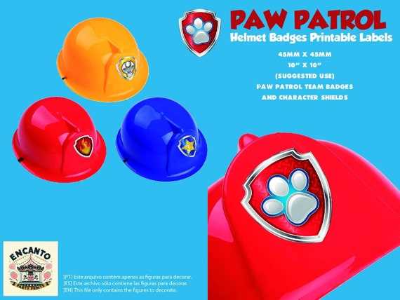 paw patrol badge printable