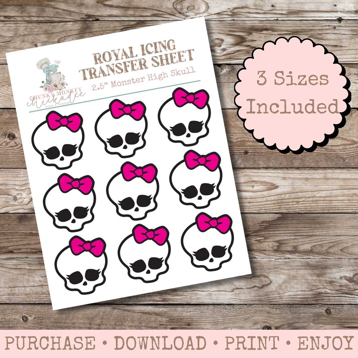 monster high cake topper printable