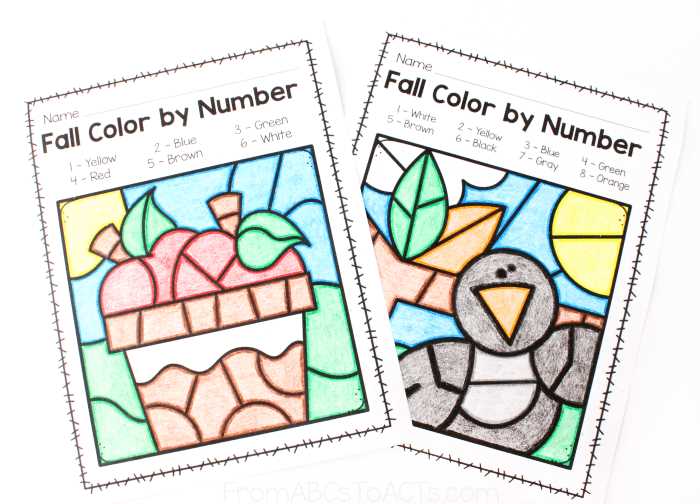fall color printables