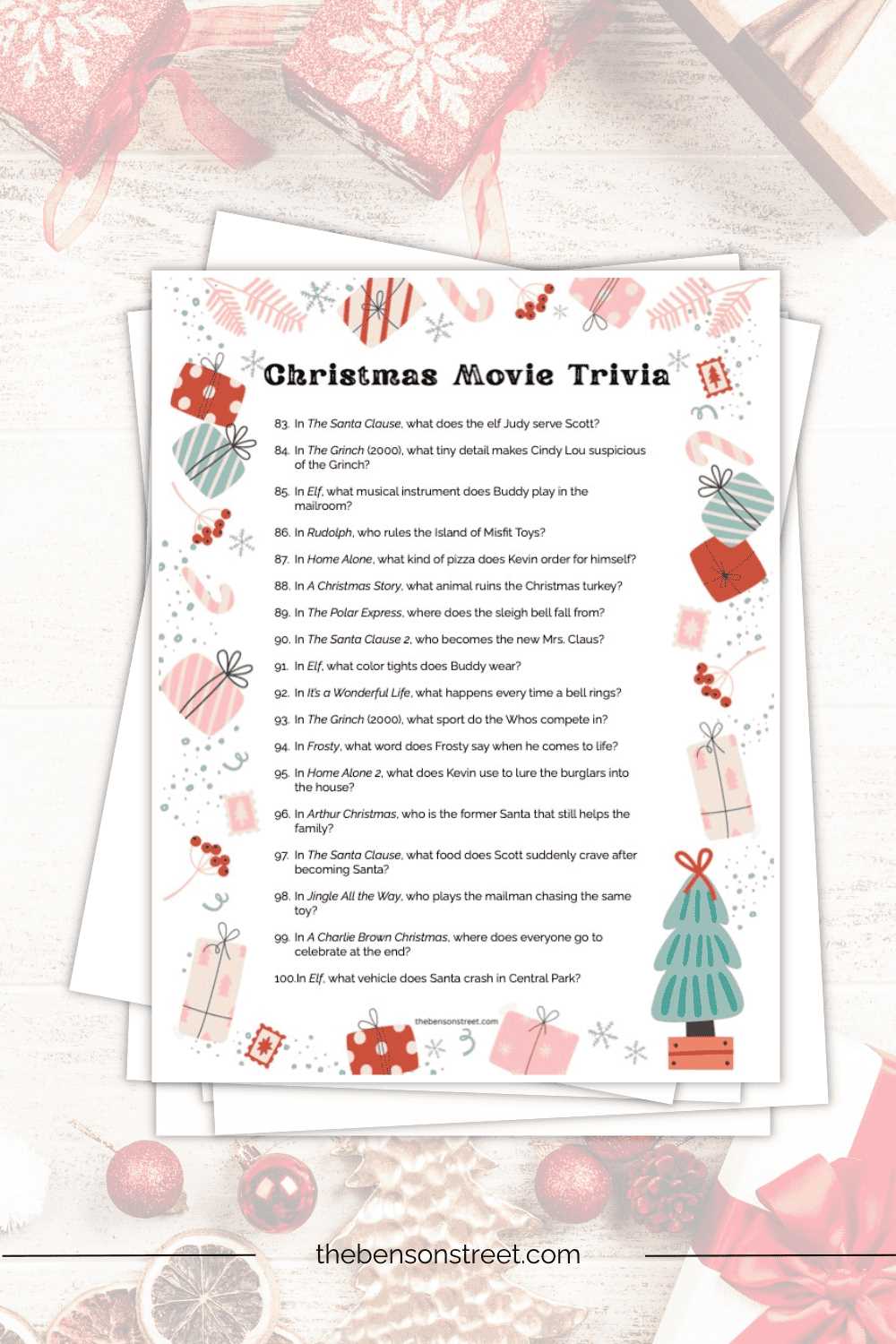 free printable xmas trivia games