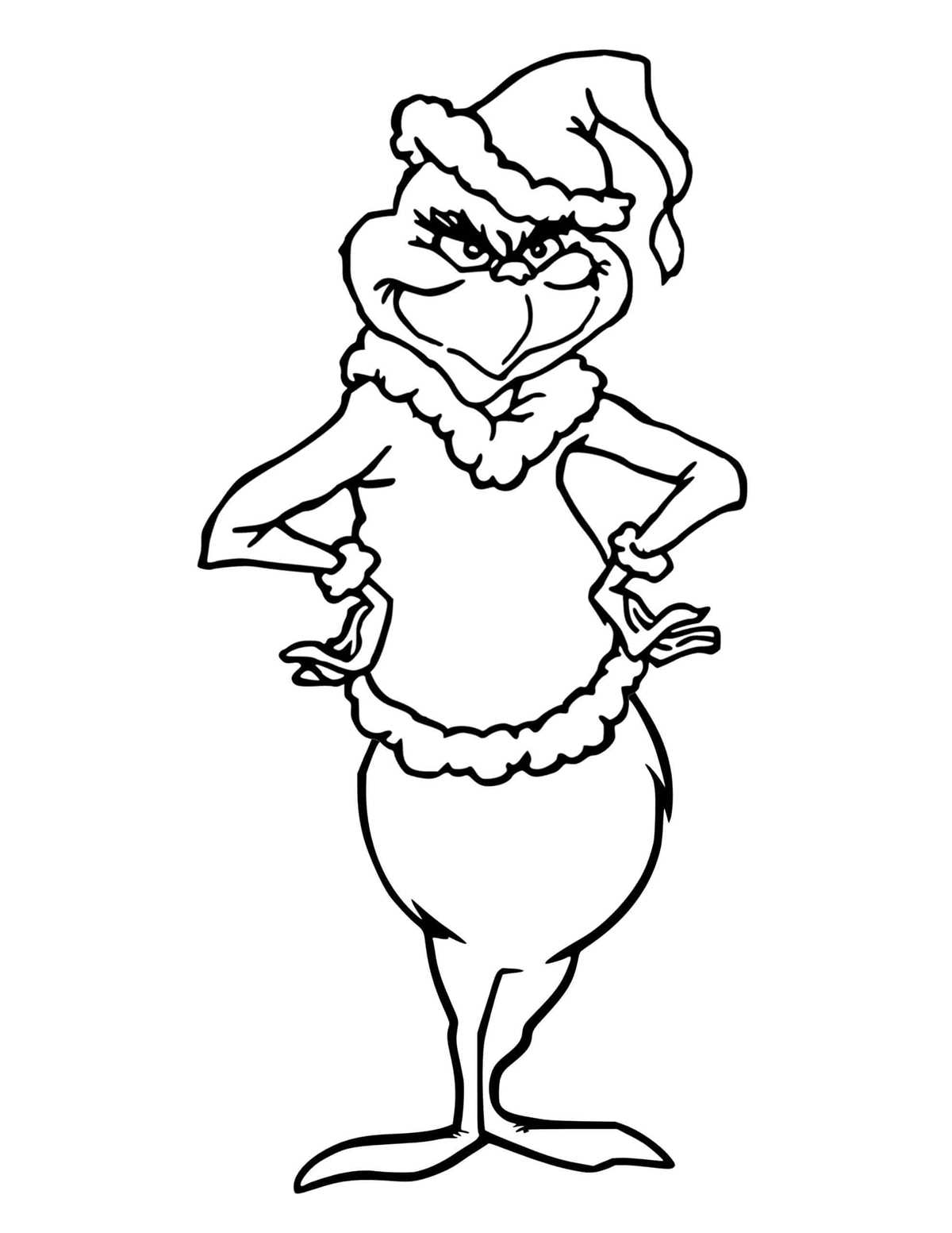 grinch coloring pages free printable