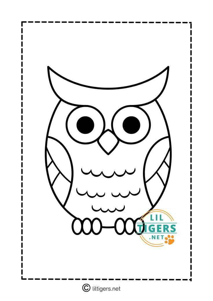 printable owl outline