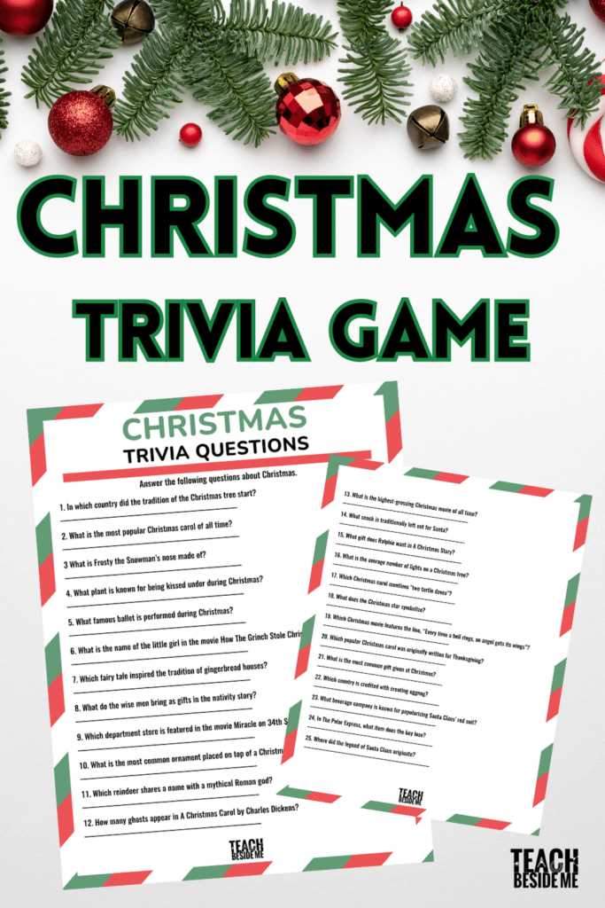 free printable christmas trivia game