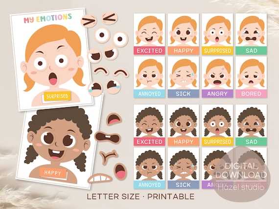 emotion matching game printable