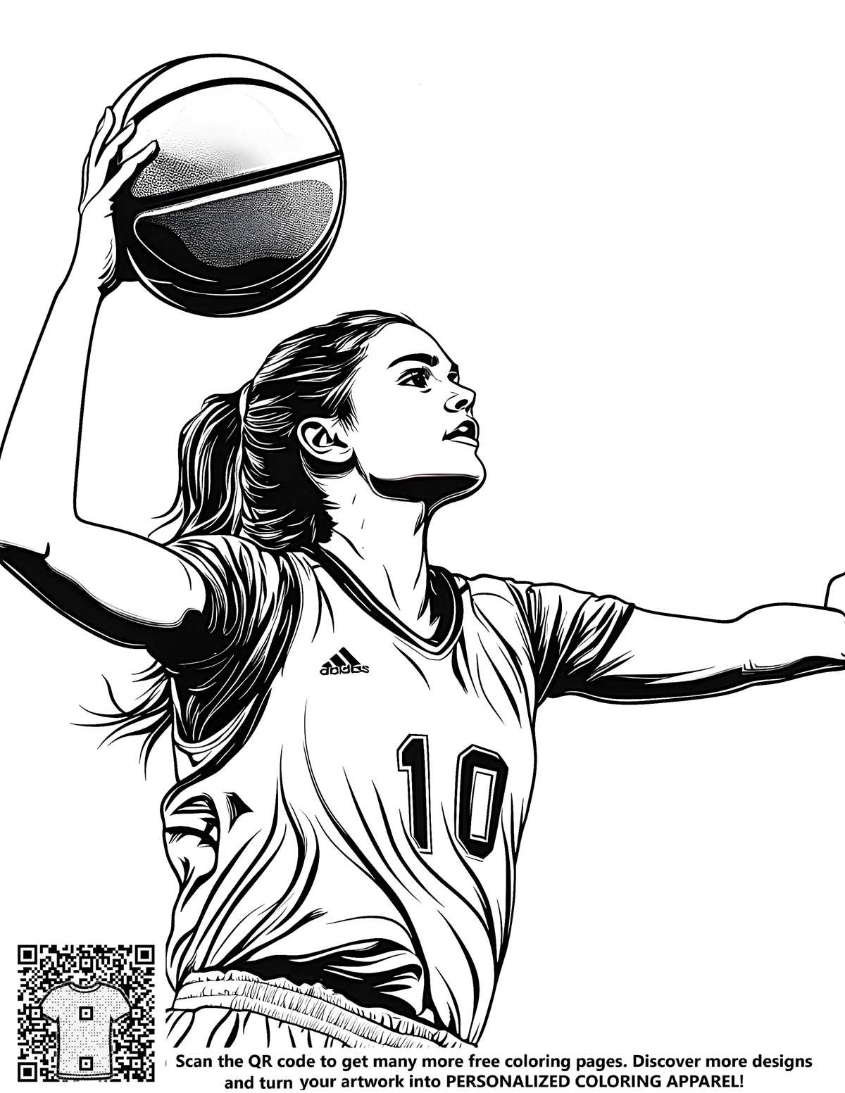 basketball printable coloring pages