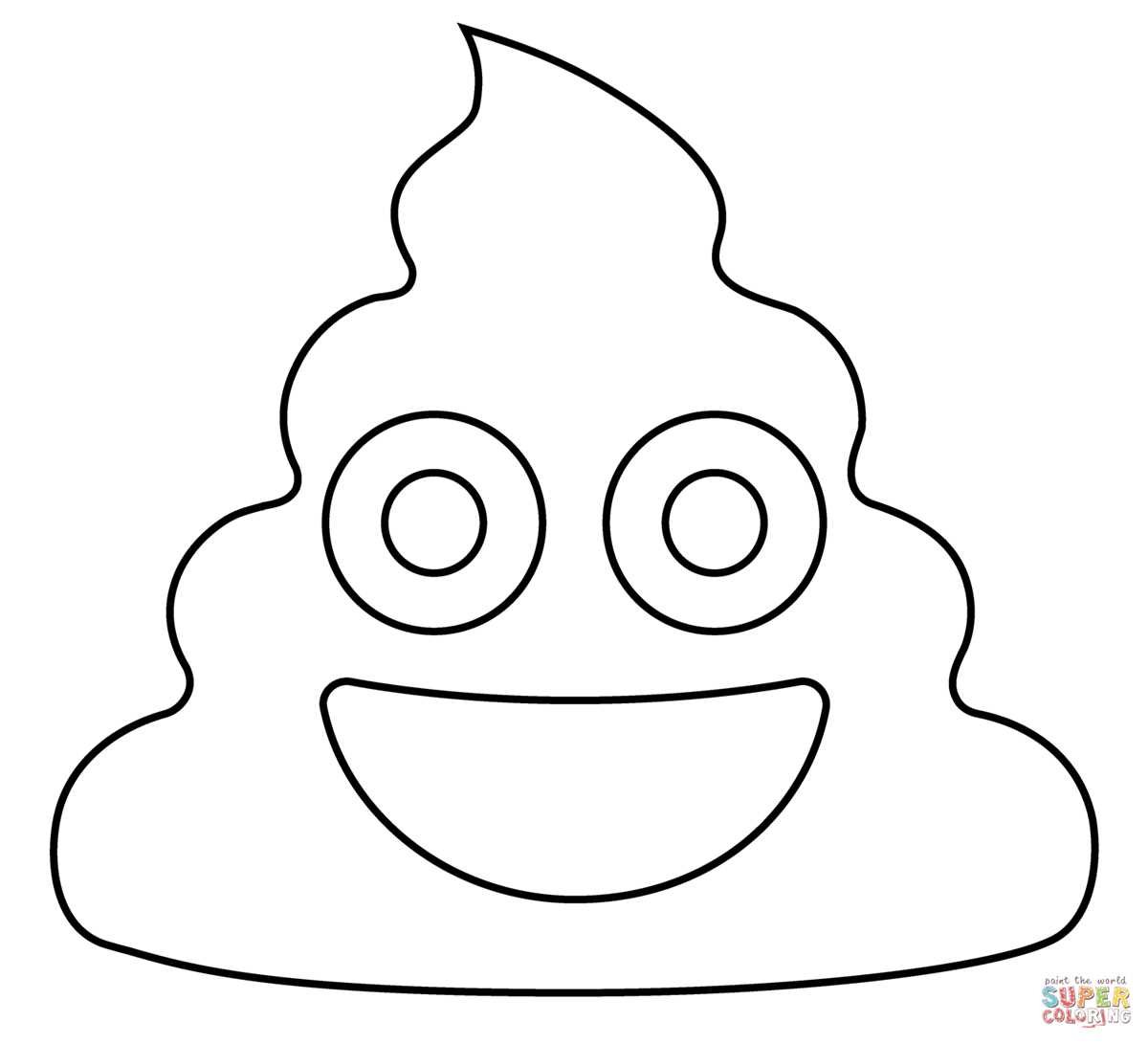 poop emoji printable