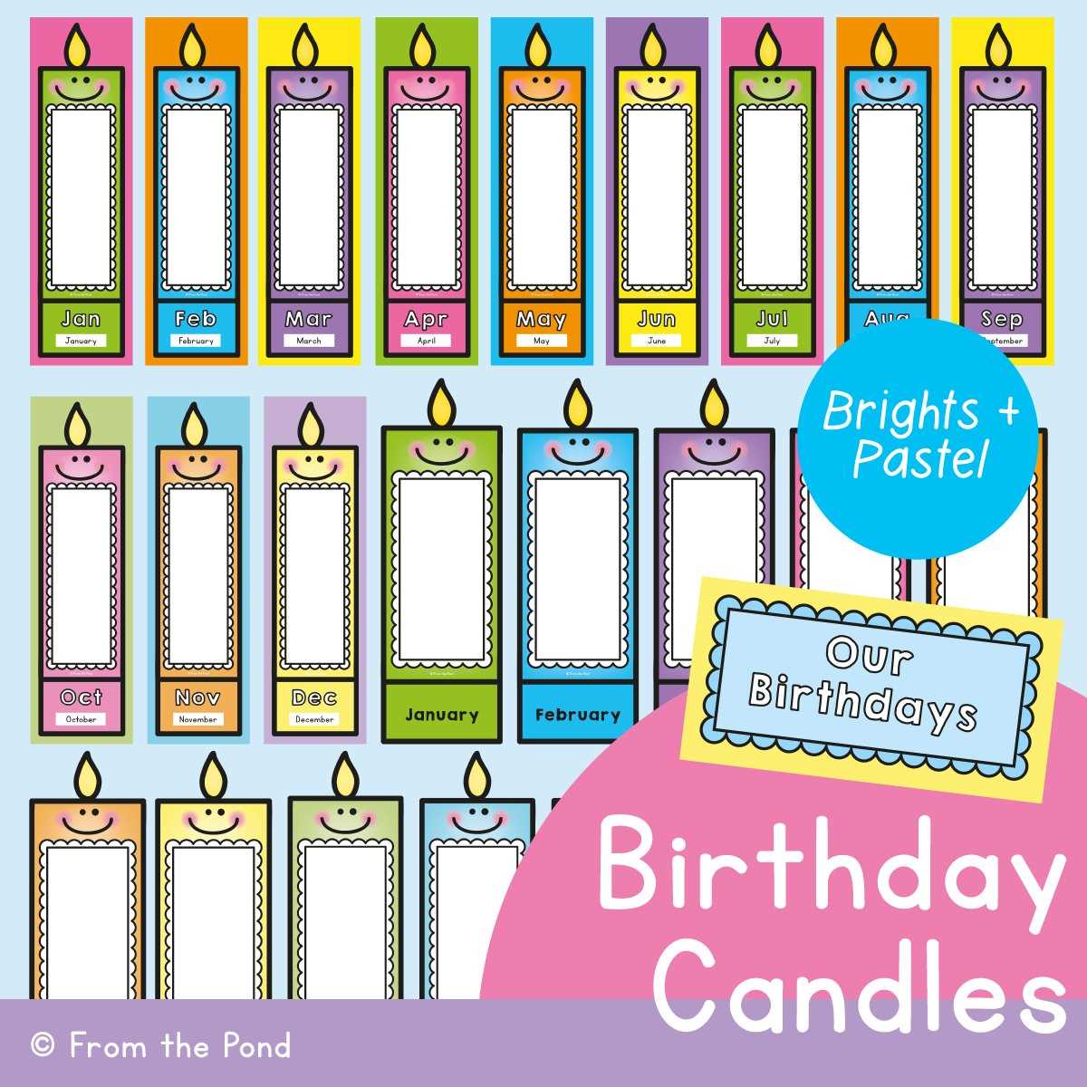 classroom birthday board printables free