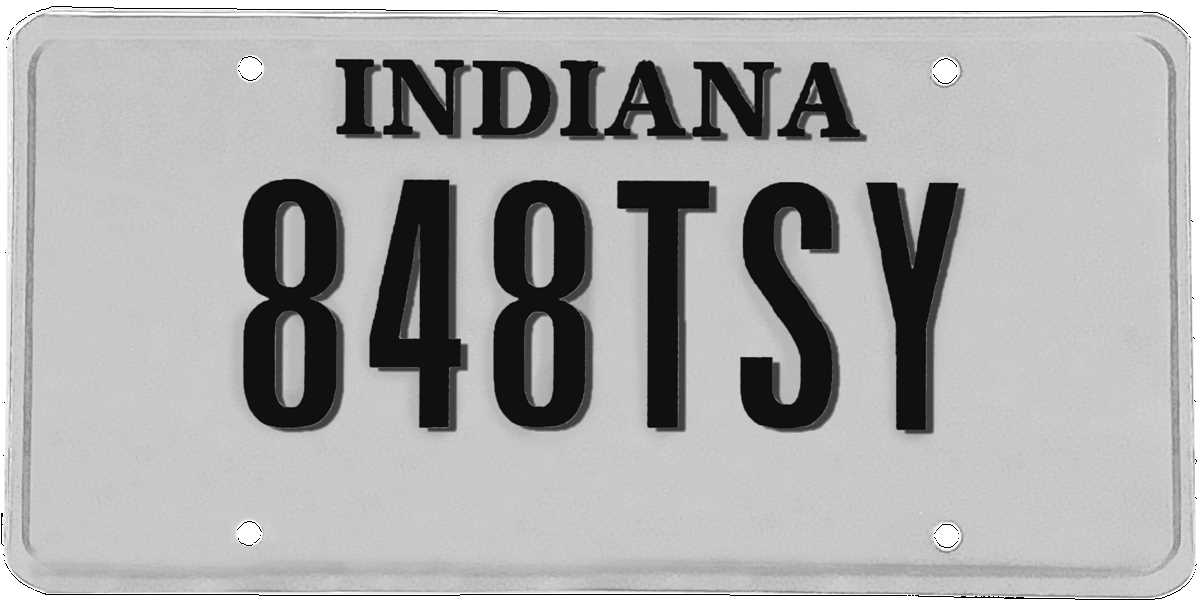 printable temporary license plate indiana
