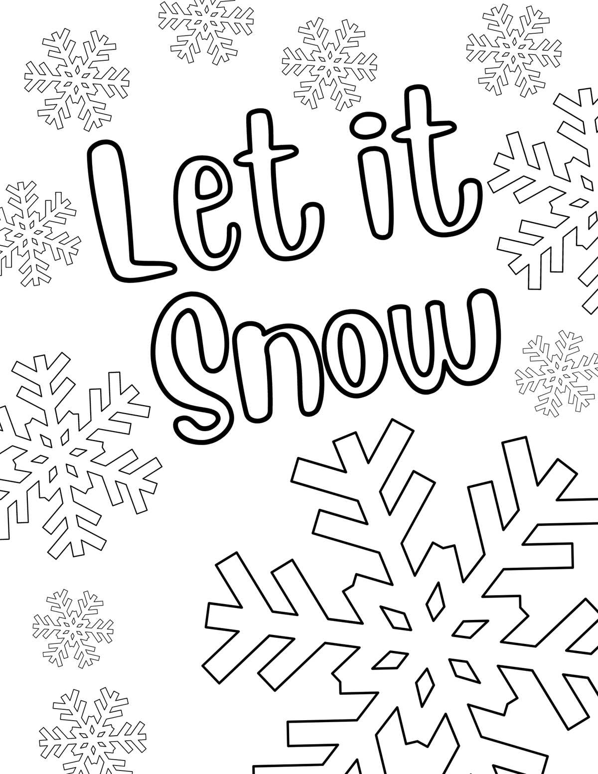 winter coloring sheets free printable